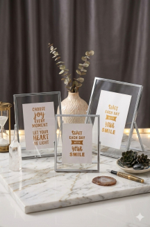 10x15 Cm 13x18 Cm ve 15x21 Cm Üçlü Metal Gümüş Çerçeve! Yeni Model Dekoratif Fotoğraf Çerçevesi!