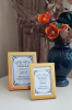 2 Li Çerçeve 10x15 cm ve 13x18 Cm Fotoğraf Çerçevesi! Ahşap Ayaklı Pvc Camlı Dekoratif Çerçeve! Gold - Thumbnail (3)