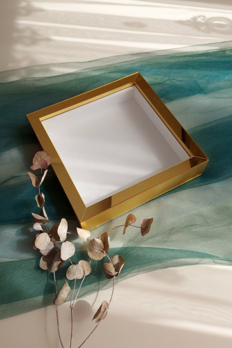 25x25 Cm Verda Anı Çerçevesi-4,5 cm Derinlikli Anı Çerçevesi-isim Ve Tarih Hediye - 0