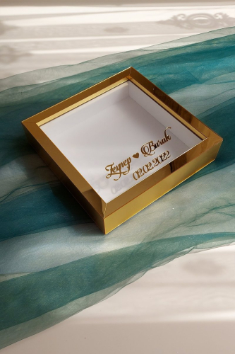  25x25 Cm Verda Anı Çerçevesi-4,5 cm Derinlikli Anı Çerçevesi-isim Ve Tarih Hediye - 2