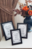 3 Lü Set! 10x15, 13x18 cm ve 15x21 cm Fotoğraf Çerçevesi! Ahşap Ayaklı Pvc Camlı Dekoratif Çerçeve! Siyah - Thumbnail (4)