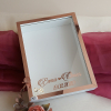 30x40 Cm Derin Beyaz-Rose İsimli! Özel Gün Çiçekleri Için Anı Çerçevesi! Derin Çerçeve Ledli! - Thumbnail (3)