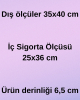 35 x 40 cm Izgara Desenli Beyaz Geniş Dekoratif Sigorta Panosu! Anahtarlıklı Sigorta Kutusu! Elektrik Pano Düzenleyici! - Thumbnail (4)